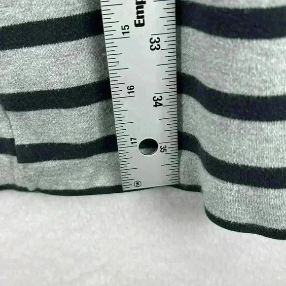 Old Navy Women’s Dress Size XL Gray/Black Stripe Cotton/Spandex Knit 3/4 Sleeves - Picture 10 of 10